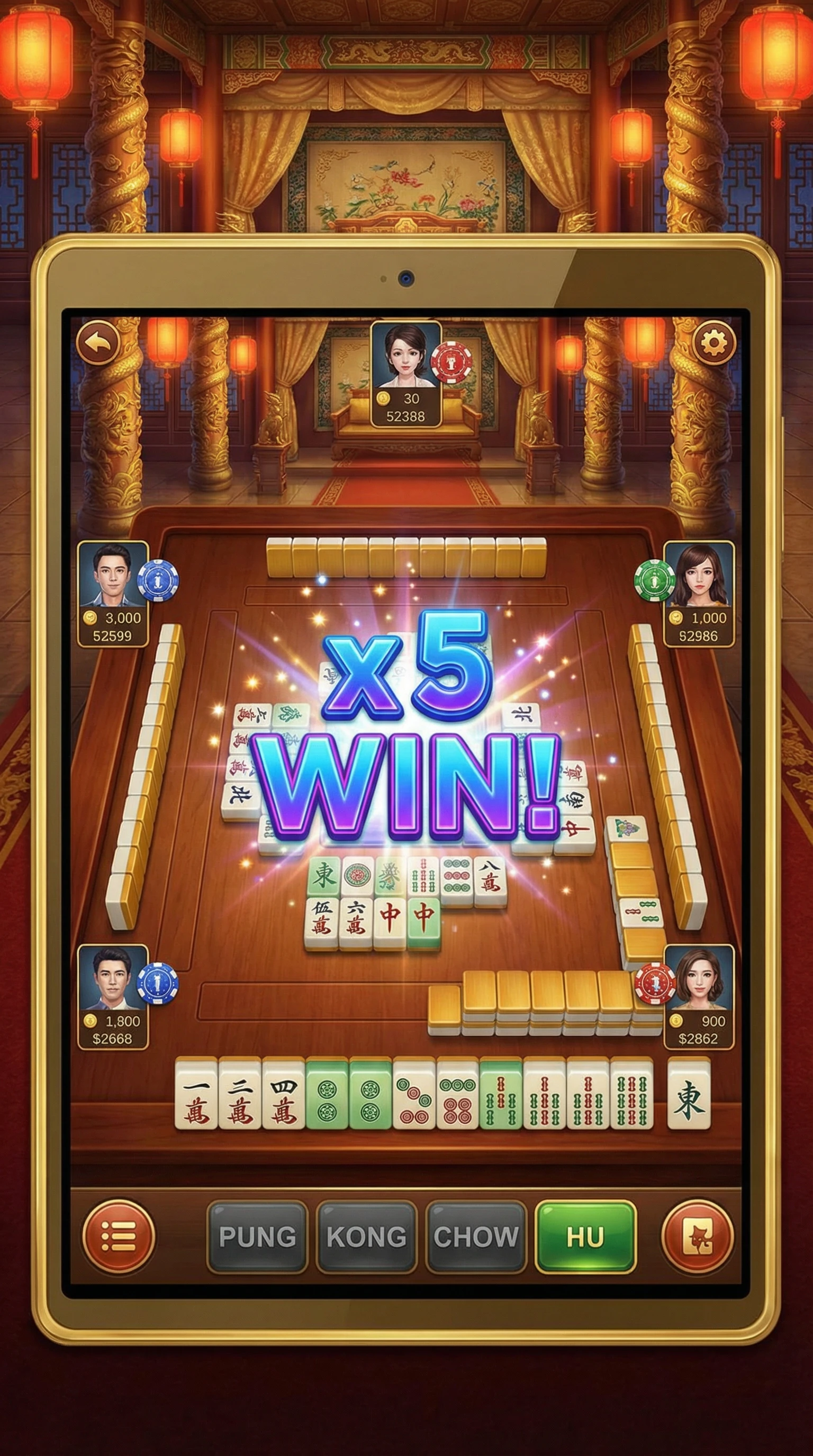 麻将糊了 - 传统麻将玩法游戏展示